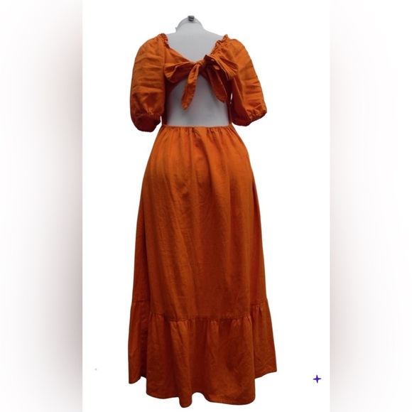 Who What Wear Vibrant Orange Maxi Skirt - Picture 6 of 6